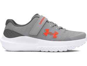 Under Armour – Παπούτσια Running Νηπίων Αγοριών UA Surge 4 AC – Mod Gray/Castlerock/Phoenix Fire