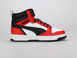 PUMA KIDS REBOUND V6 MID SNEAKERS ΑΣΠΡΟ