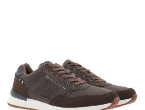 Renato Garini Ανδρικά παπούτσια Sneakers 428-65V Καφέ-Μπλε P565V4281972