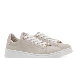 Renato Garini Γυναικεία Παπούτσια Sneakers 612-57Q Off White Πλατίνα Στάμπα S157Q61220A7