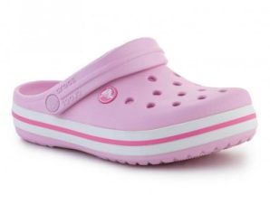 Crocs Παιδικά Ανατομικά Σαμπό Θαλάσσης 207006-6GD Ροζ