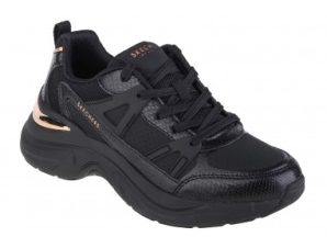 Skechers Lace Up Fashion Γυναικεία Sneakers Μαύρα 177576-BBK